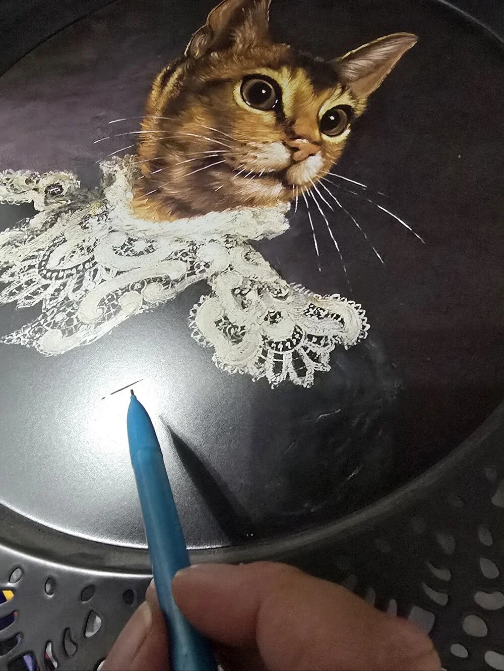 RARE Thierry Poncelet Limited IKEA Exclusive SKURAR Victorian Cat Portrait